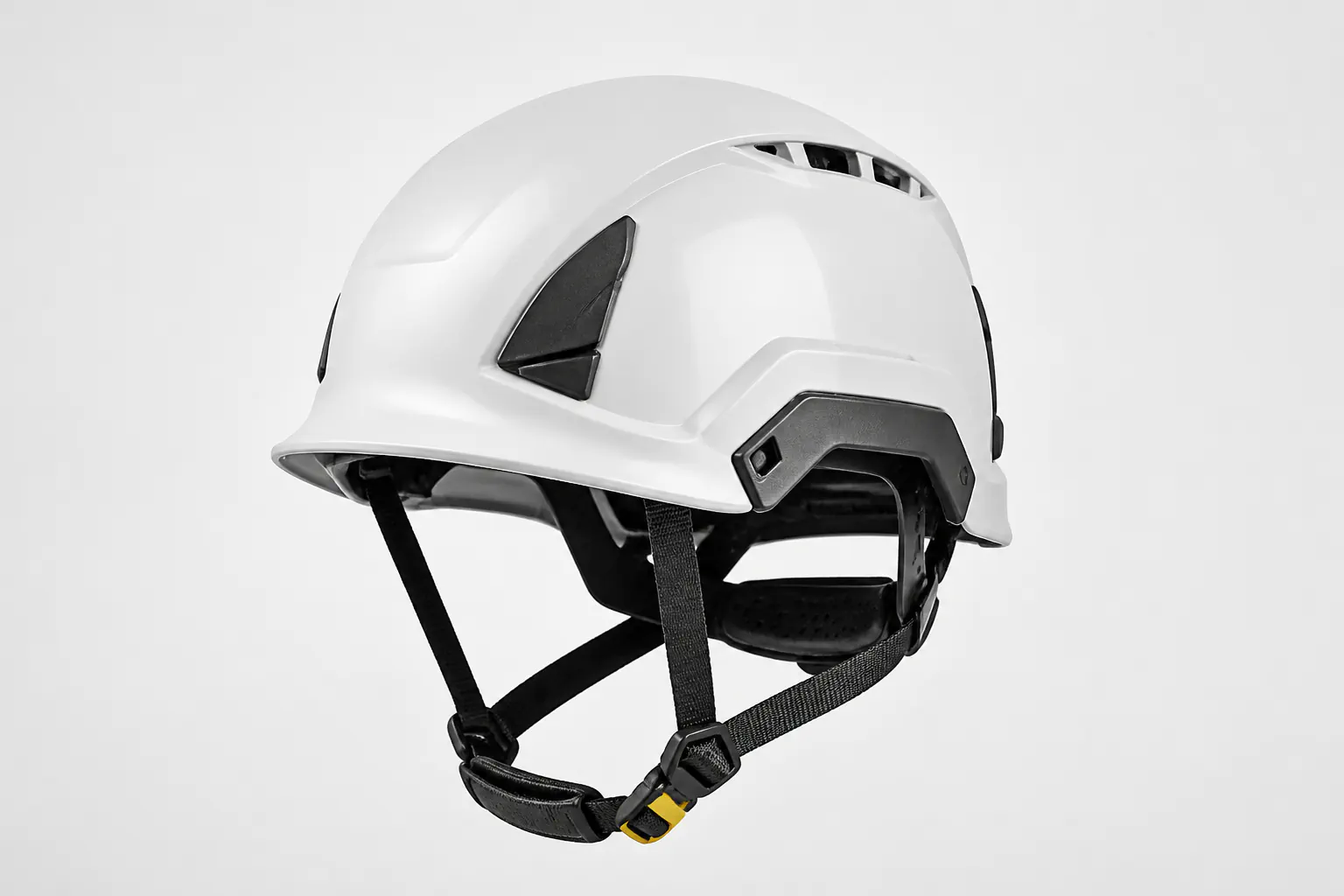 Casque industriel haute performance avec jugulaire.