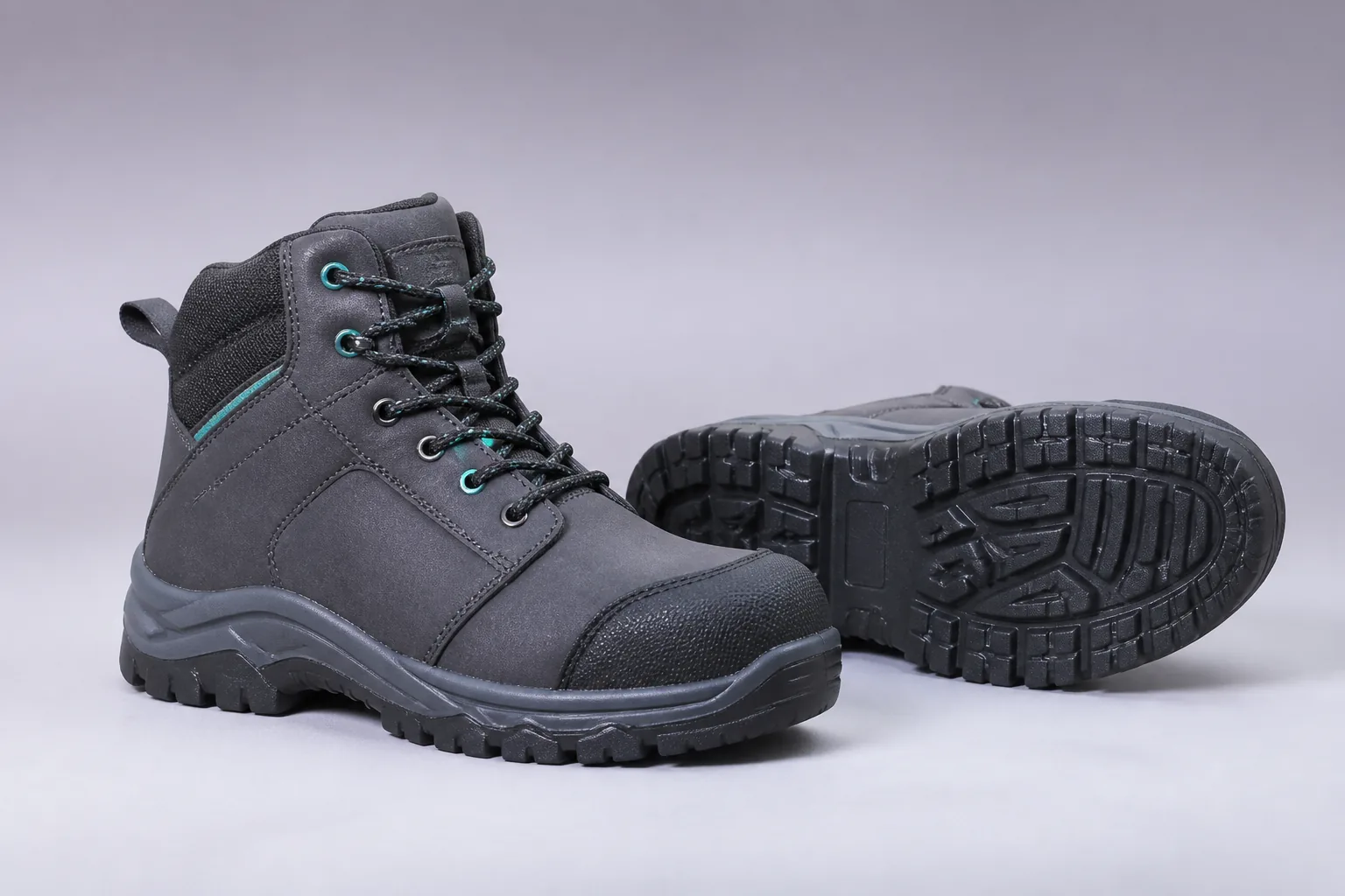 Chaussures de sécurité à embout renforcé.